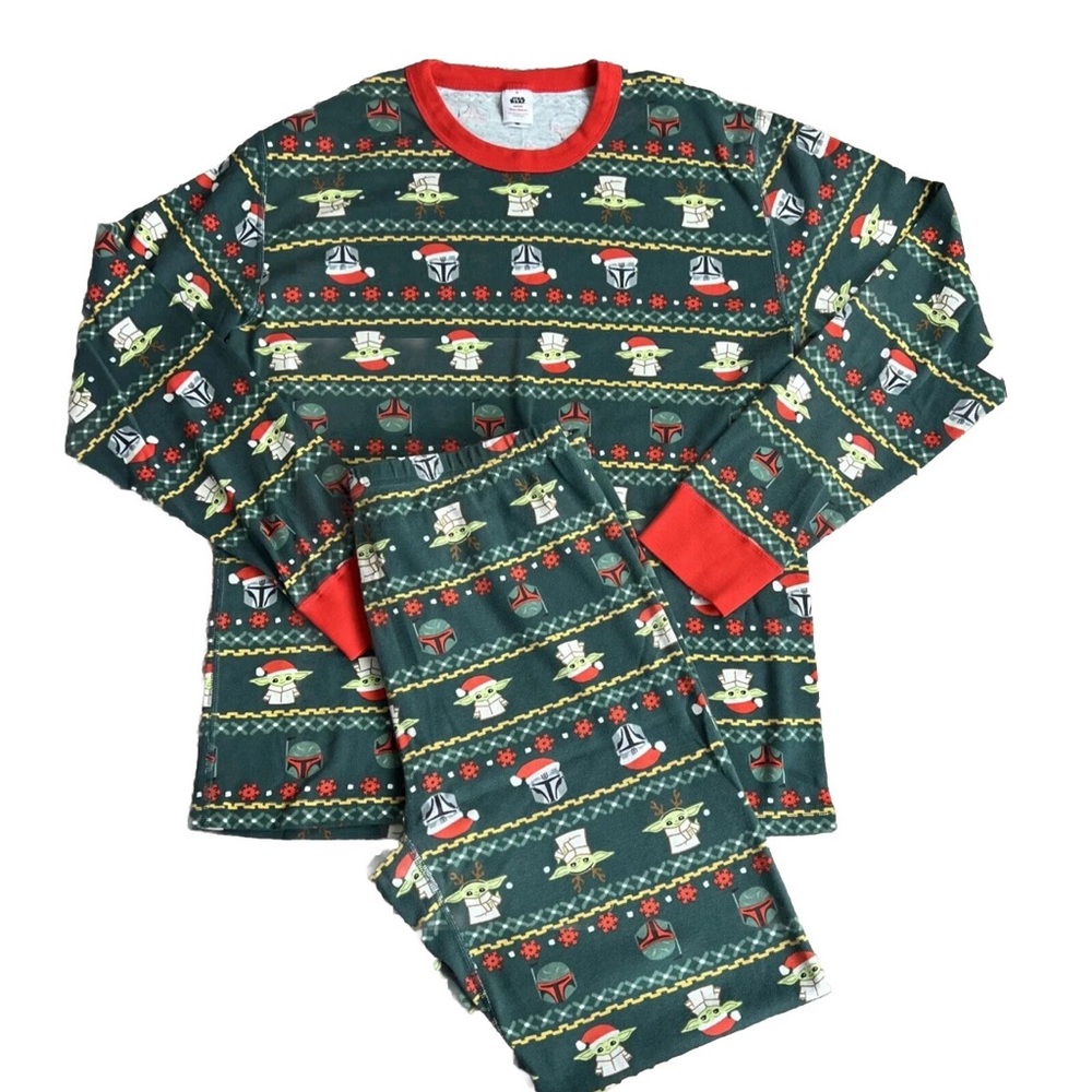 Hanna Andersson Adult Star Wars The Mandalorian Holiday Pajamas